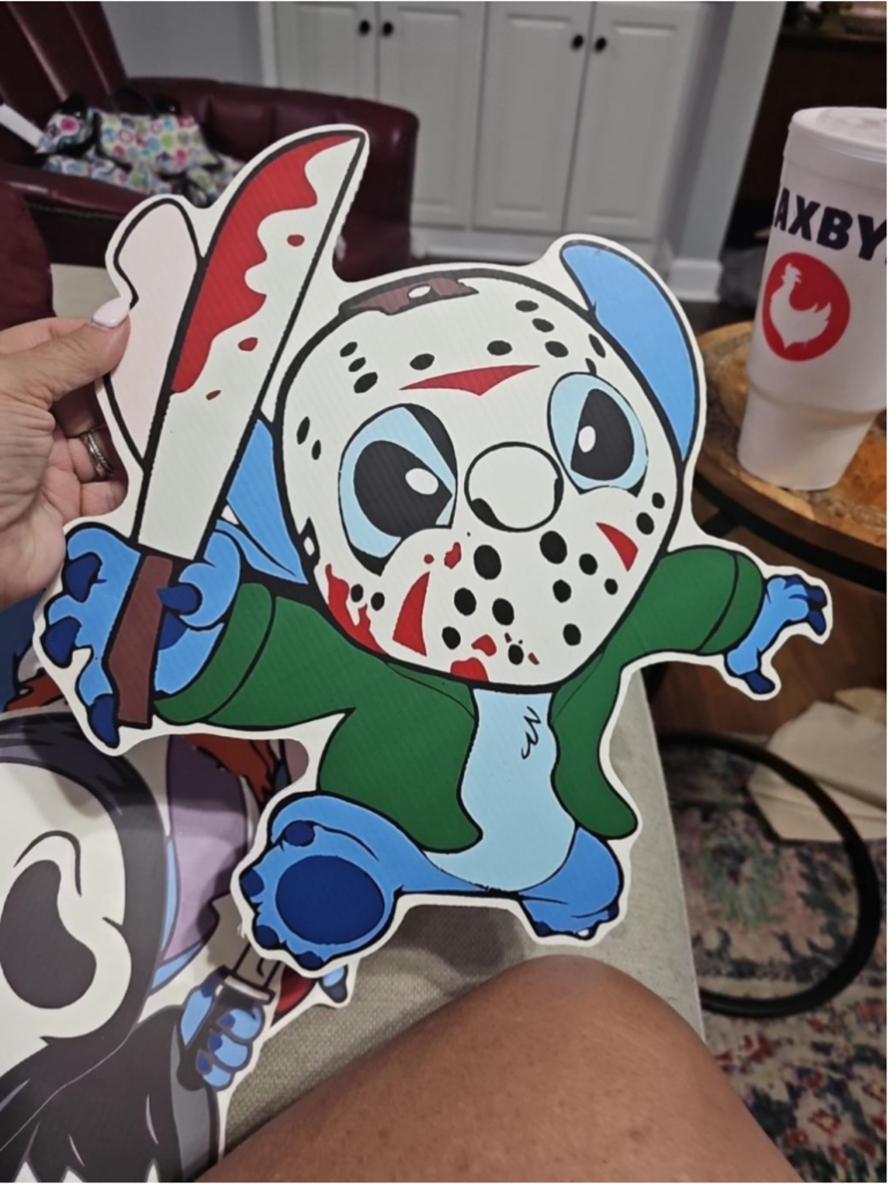 Stitch Halloween Horror Character Yard Signs Lot of 8 Jason Ghostface Chucky